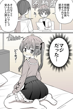 Asa Okitara Nazeka Josou Saserareteru to Iu Kaiki Genshou ga Okoru Heya